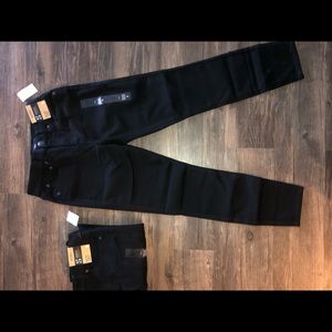 Black, high waisted jeggings